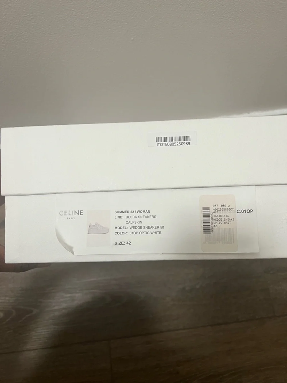 Celine Block Wedge Sneakers - Picture 5 of 6